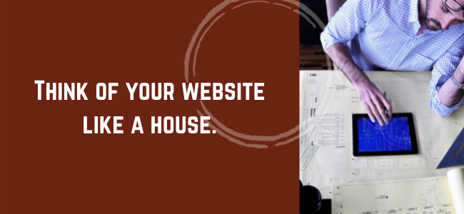 a website is like a house